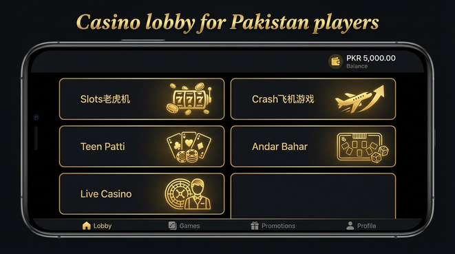 Lobby view of win7game for Pakistan users - 4